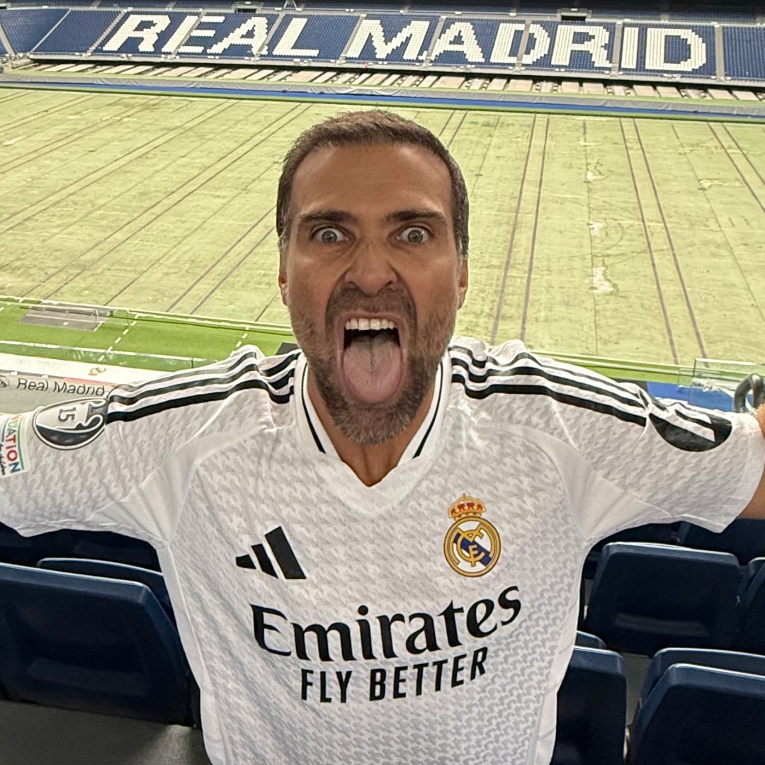 Pilhado no estádio Santiago Bernabéu